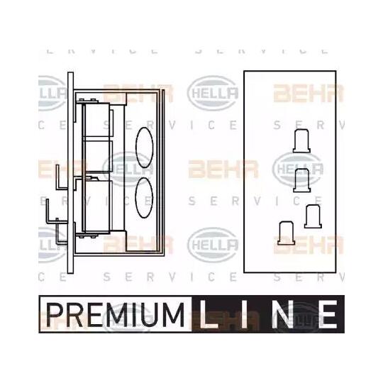 9ML 351 332-161 - Resistor, interior blower 