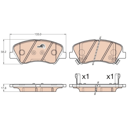 GDB3548 - Brake Pad Set, disc brake 