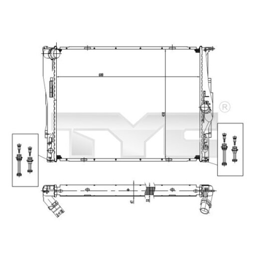 703-0004 - Radiaator, mootorijahutus 