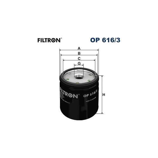 OP 616/3 - Oil filter 