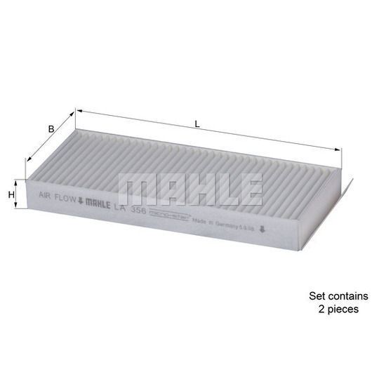 LA 356/S - Filter, kupéventilation 