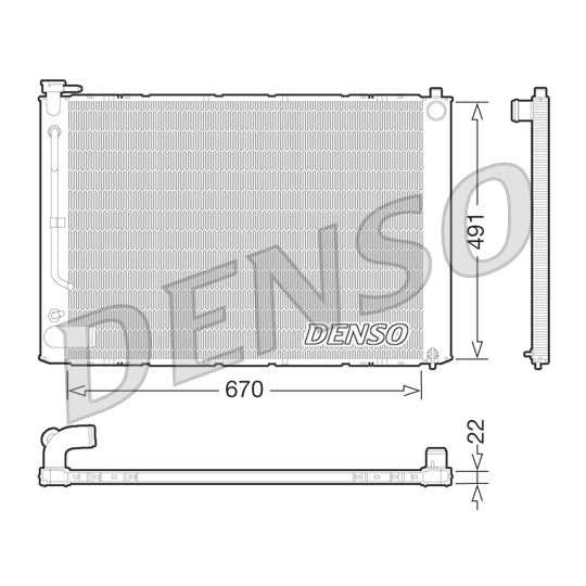 DRM51011 - Radiator, engine cooling 