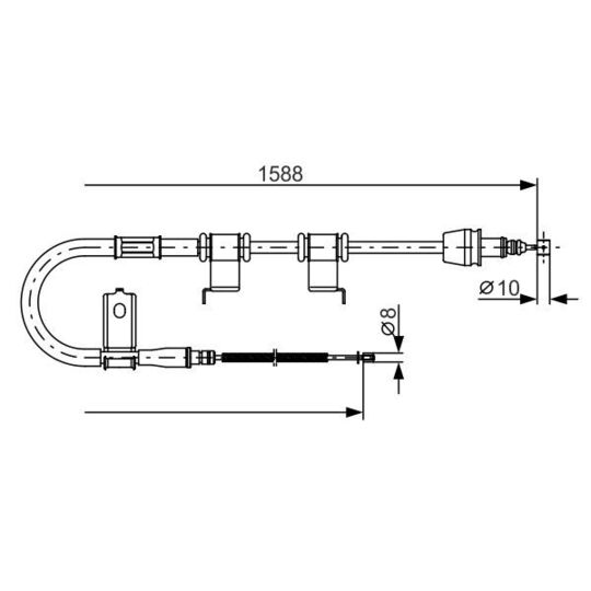 1 987 482 359 - Cable, parking brake 