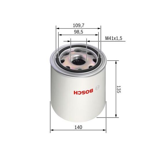 F 026 404 013 - Air Dryer Cartridge, compressed-air system 