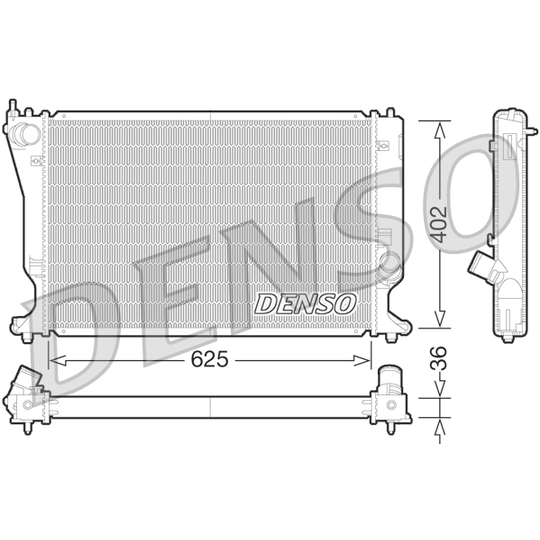 DRM50073 - Radiator, engine cooling 