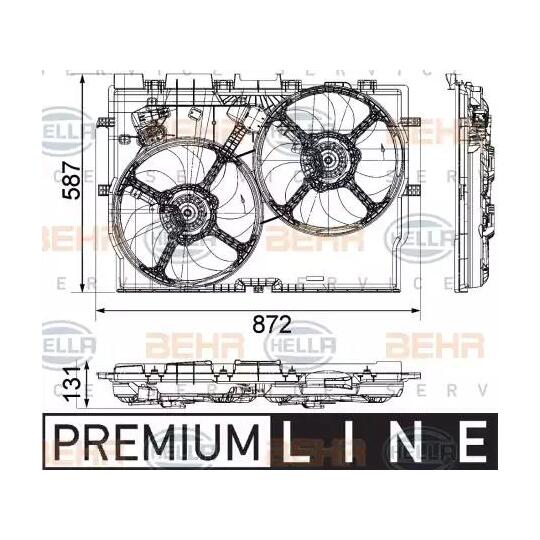 8EW 351 041-451 - Ventilaator, mootorijahutus 