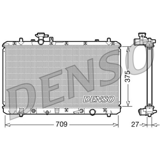 DRM47025 - Radiator, engine cooling 