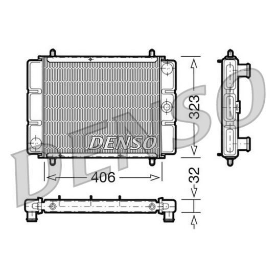 DRM03001 - Radiaator, mootorijahutus 