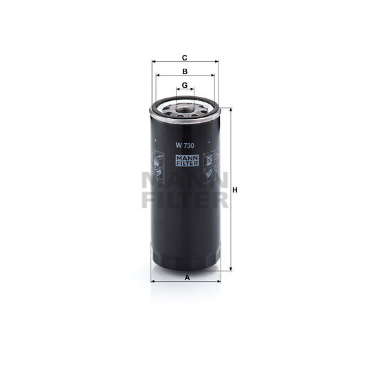 W 730 - Oil filter 