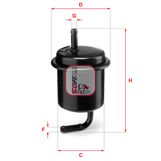 S 1801 B - Fuel filter 