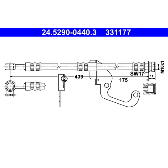 24.5290-0440.3 - Bromsslang 