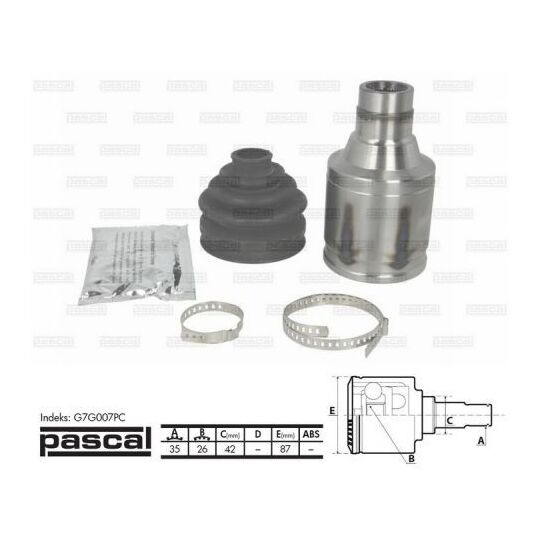 G7G007PC - Joint Kit, drive shaft 