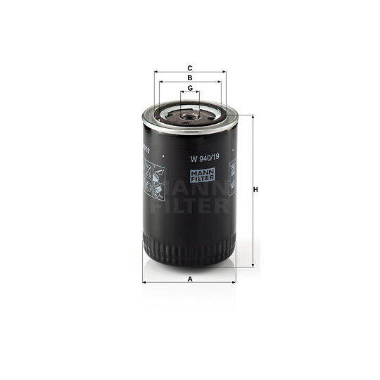W 940/19 - Fuel filter 