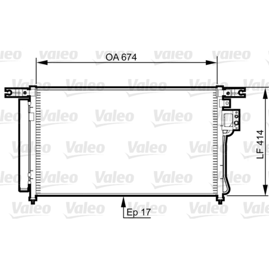 814353 - Condenser, air conditioning 