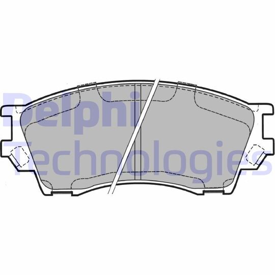 LP1063 - Brake Pad Set, disc brake 