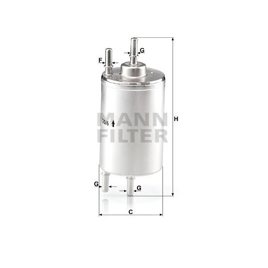 WK 720/6 - Fuel filter 