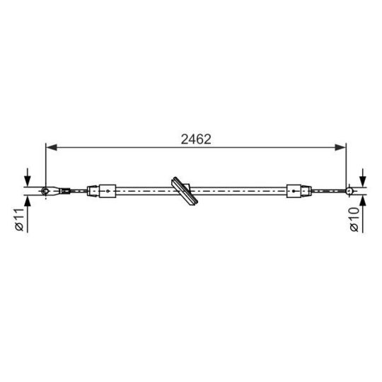 1 987 482 381 - Cable, parking brake 