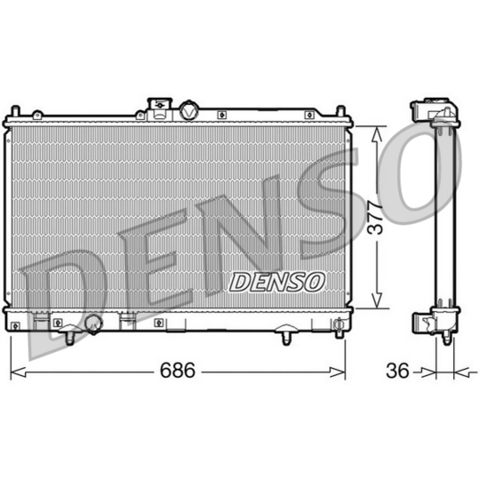 DRM45022 - Radiator, engine cooling 