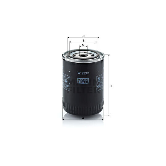 W 933/1 - Oil filter 