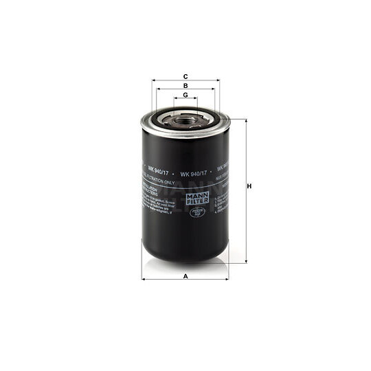 WK 940/17 - Fuel filter 