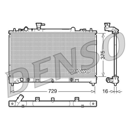 DRM44022 - Radiator, engine cooling 