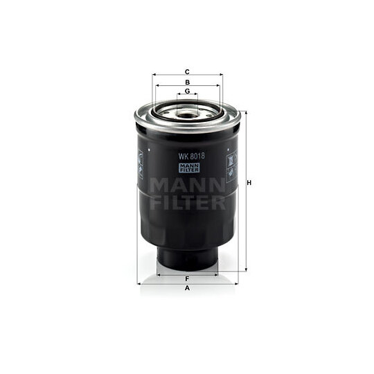 WK 8018 x - Fuel filter 