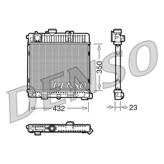 DRM05026 - Radiator, engine cooling 