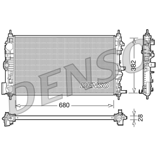 DRM15005 - Radiator, engine cooling 