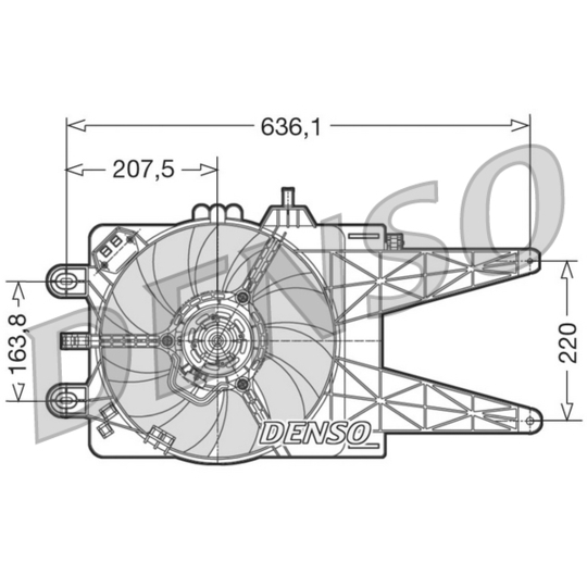 DER09015 - Ventilaator, mootorijahutus 