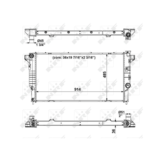 56024 - Radiator, engine cooling 