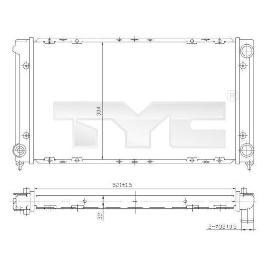 737-0019 - Radiaator, mootorijahutus 