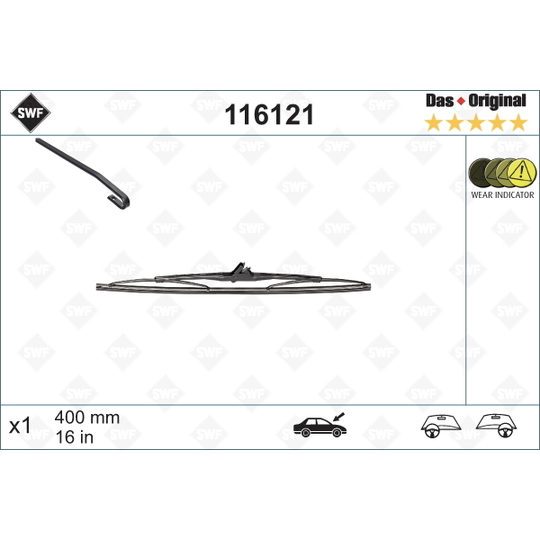 5018407AA - Wiper blade OE number by CHRYSLER, CHRYSLER (BBDC