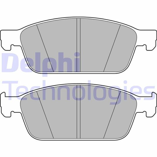 LP2495 - Brake Pad Set, disc brake 