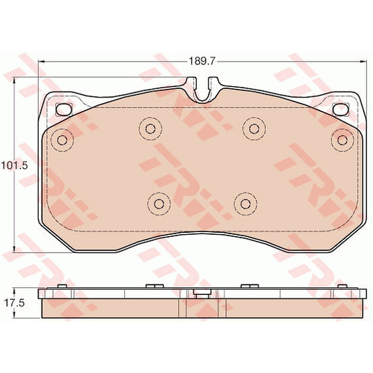 GDB1996 - Brake Pad Set, disc brake 