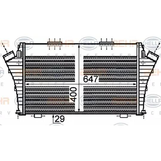 8ML 376 755-751 - Kompressoriõhu radiaator 