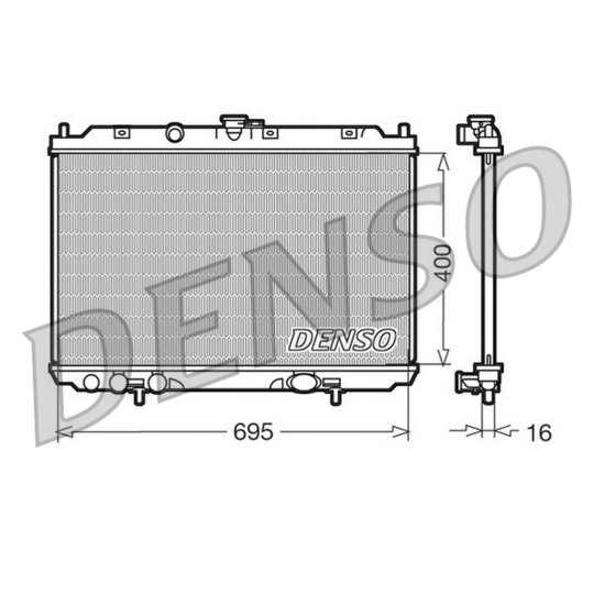 DRM46013 - Radiator, engine cooling 