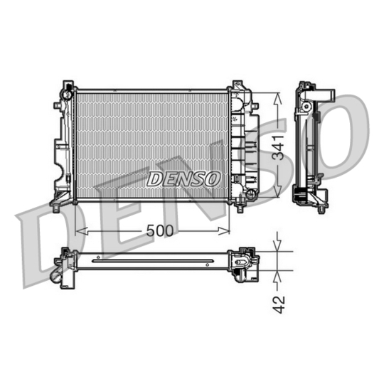 DRM25014 - Radiaator, mootorijahutus 