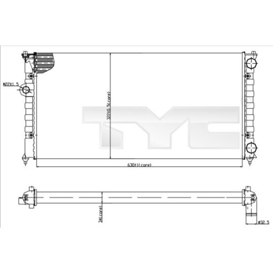 737-0029 - Kylare, motorkylning 