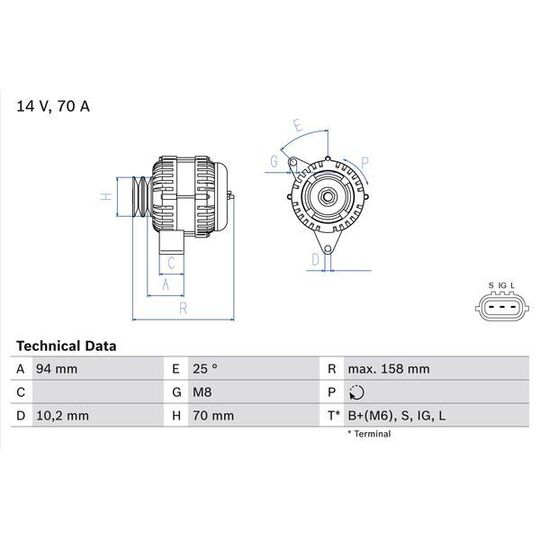 0 986 045 891 - Generaator 