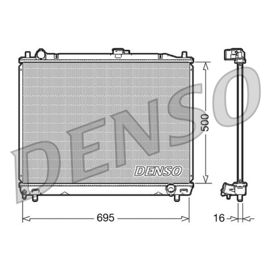 DRM45008 - Radiator, engine cooling 