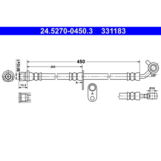 24.5270-0450.3 - Brake Hose 