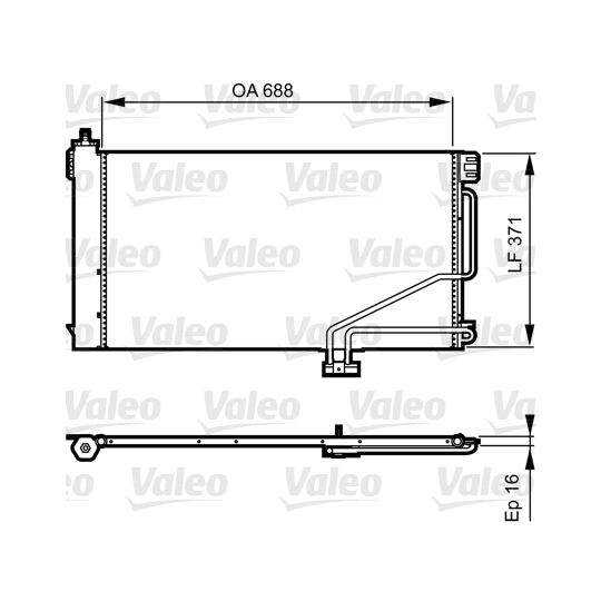 814186 - Condenser, air conditioning 