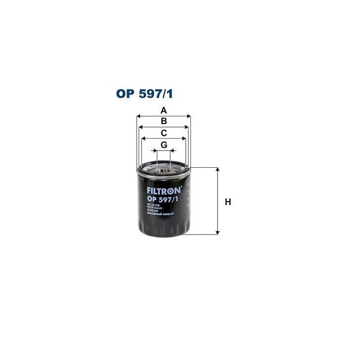 OP 597/1 - Oil filter