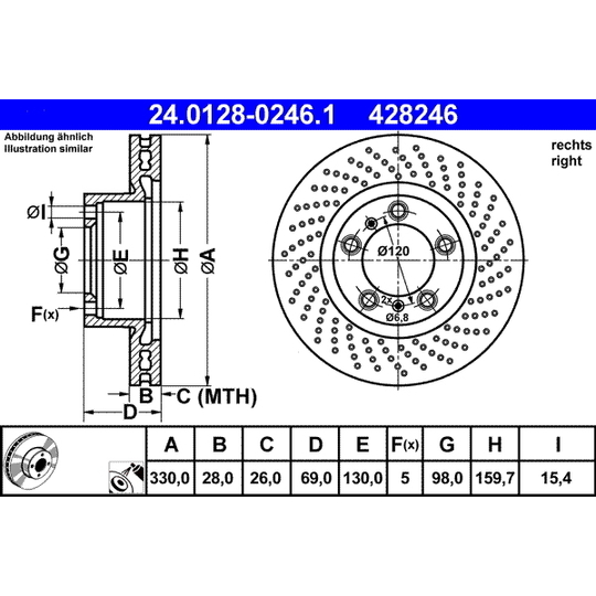 24.0128-0246.1 - Brake Disc 