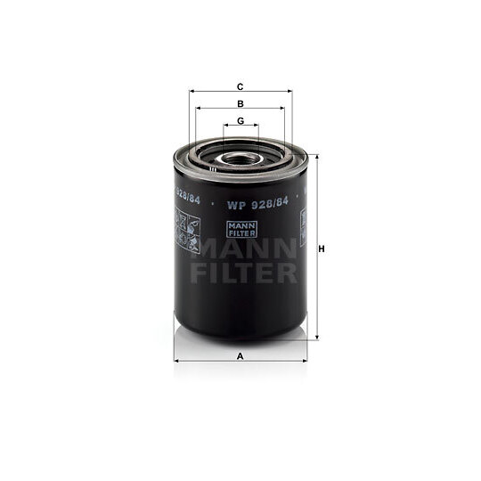 WP 928/84 - Oil filter 