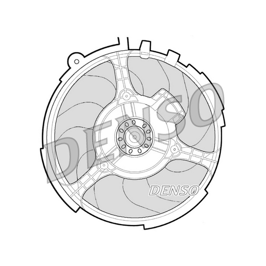 DER09060 - Ventilaator, mootorijahutus 