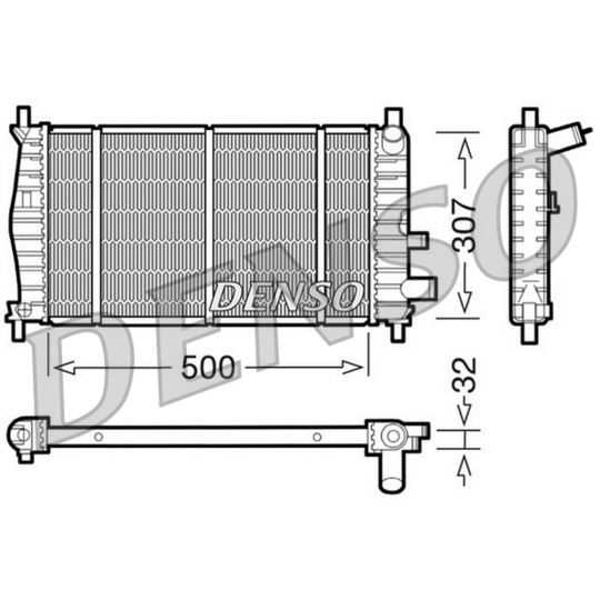 DRM10042 - Radiator, engine cooling 