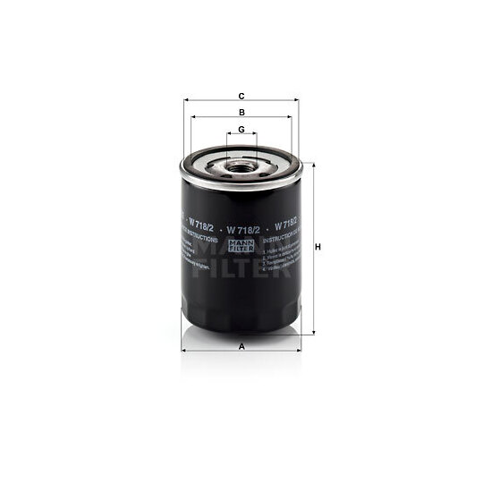 W 718/2 - Oil filter 