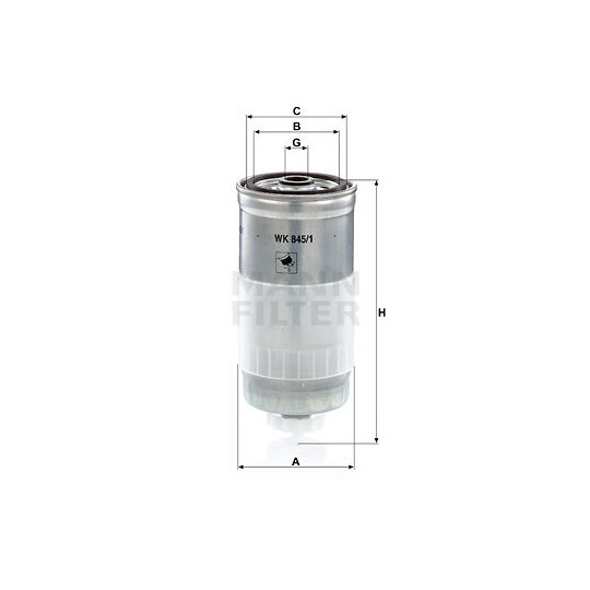 WK 845/1 - Fuel filter 