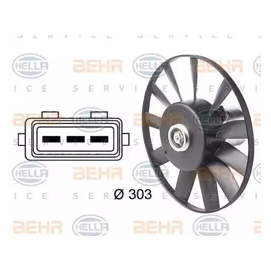 8EW 009 144-501 - Fan, radiator 